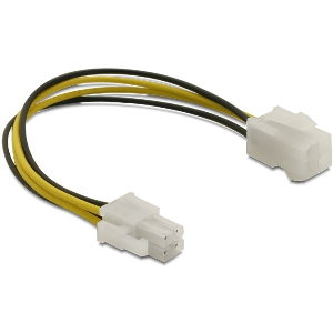 DELOCK 82428 EXTENSION CABLE P4 4-PIN MALE - P4 4-PIN FEMALE 15CM