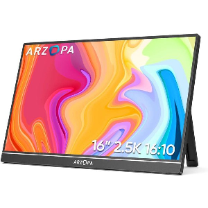 ΟΘOΝΗ ΦΟΡΗΤΗ ARZOPA Z1RC-BLACK 16'' 2560*1600