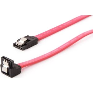 GEMBIRD CC-SATAM-DATA90-0.3M SATA 3 DATA CABLE 90 DEGREE WITH METAL CLIPS 30CM