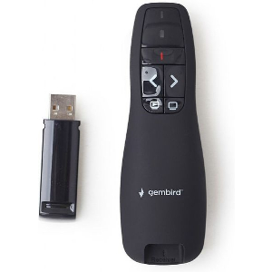 GEMBIRD WIRELESS PRESENTER WITH LASER POINTER BLACK WP-L-12