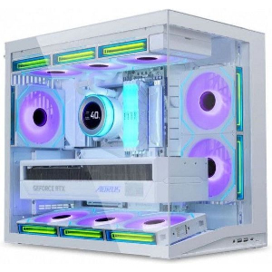 CASE LIAN LI O11D MINI V2 WHITE - ATX PC GAMING CASE - IMPROVED AIRFLOW - GPU SUPPORT BRACKET