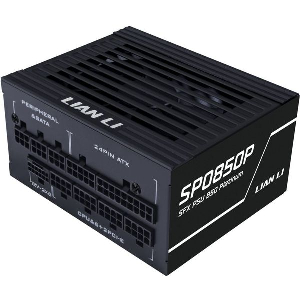 LIAN LI SP0850P BLACK - 850W 80+ PLATINUM PSU - 10 YEARS WARRANTY - 12V-2X6 - JAPANESE CAPACITORS