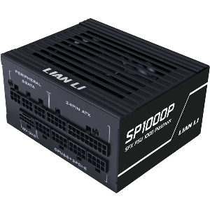 LIAN LI SP1000P BLACK -1000W 80+ PLATINUM PSU - 10 YEARS WARRANTY - 12V-2X6 - JAPANESE CAPACITORS