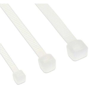 INLINE CABLE TIES LENGTH 300MM WIDTH 4.8MM WHITE 100 PCS