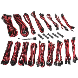 BITFENIX ALCHEMY 2.0 PSU CABLE KIT, CSR-SERIES - BLACK/RED