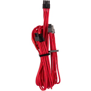 CORSAIR DIY CABLE PREMIUM INDIVIDUALLY SLEEVED PCIE CABLE TYPE4 (GEN4) RED