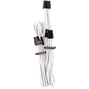 CORSAIR DIY CABLE PREMIUM INDIVIDUALLY SLEEVED PCIE CABLE TYPE4 (GEN4) WHITE