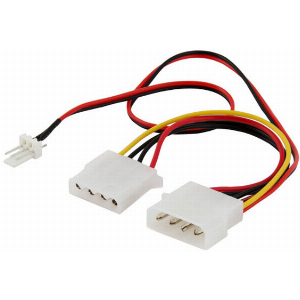 SAVIO AK-15 POWER CABLE MOLEX 4 PIN M - MOLEX 4 PIN F + 3 PIN M