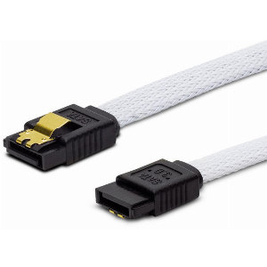 SAVIO GAK-01 SATA DATA III (6GB/S) STRAIGHT GOLDEN CATCH BRAID WHITE 30CM