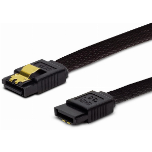 SAVIO GAK-02 SATA DATA III (6GB/S) STRAIGHT GOLDEN CATCH BRAID BLACK 30CM