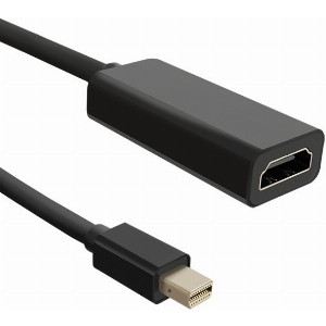 QOLTEC 50432 ADAPTER MINI DISPLAYPORT MALE - HDMI A FEMALE 0.2M