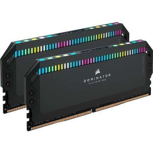 RAM CORSAIR DOMINATOR PLATINUM RGB 32GB (2X16GB) DDR5 6400MHZ CL32 INTEL XMP DUAL CMT32GX5M2B6400C3