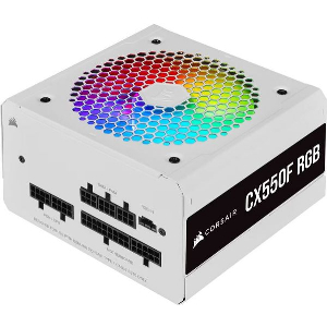 PSU CORSAIR CX550F RGB WHITE 550W 80 PLUS BRONZE FULLY MODULAR