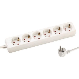 EUROLAMP ΠΟΛΥΠΡΙΖΟ 6Θ 3X1,5MM 1,5M ΠΡΟΣΤΑΣΙΑ ΕΠΑΦΩΝ 147-62204