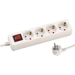EUROLAMP ΠΟΛΥΠΡΙΖΟ 4Θ ΔΙΑΚΟΠΤΗ 3X1,5MM 1,5M ΠΡΟΣΤΑΣΙΑ ΕΠΑΦΩΝ 147-62212