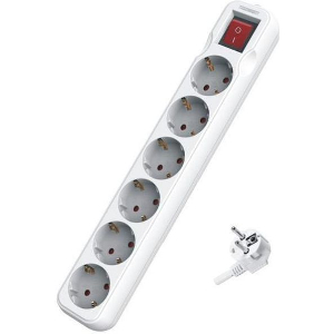 EUROLAMP ΠΟΛΥΠΡΙΖΟ 6Θ ΔΙΑΚΟΠΤΗ 3X1,5MM 1,5M ΠΡΟΣΤΑΣΙΑ ΕΠΑΦΩΝ 147-62214