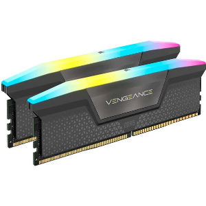 RAM CORSAIR VENGEANCE RGB 32GB (2X16GB) DDR5 6000MHZ CL38 INTEL XMP DUAL CMH32GX5M2B6000C38