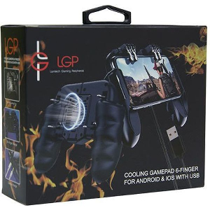 LAMTECH COOLING GAMEPAD 6-FINGER PUBG FOR ANDROID & IOS WITH USB LGP021653
