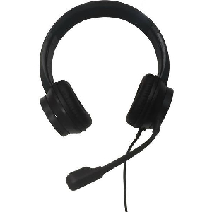 LAMTECH USB STEREO HEADPHONE WITH MIC NOISE CANCELLING BLACK LAM113072