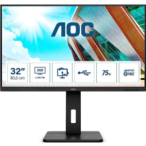 ΟΘΟΝΗ AOC P2 U32P2 31.5'' VA 4K ULTRA HD LED BLACK
