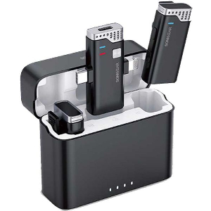 SONIC GEAR WIRELESS CLIP-ON MICROPHONE BLACK WLM3000DUO