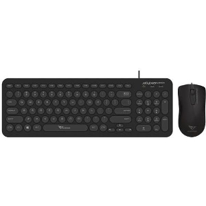 ALCATROZ WIRED MOUSE AND KEYBOARD JELLYBEAN U2000 BLACK U2000B
