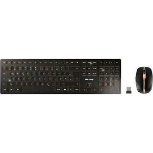 ΠΛΗΚΤΡΟΛΟΓΙΟ ΚΑΙ ΠΟΝΤΙΚΙ CHERRY DW 9000 SLIM BLACK (JD-9000EU-2)