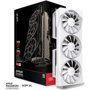VGA XFX SWIFT RX 9070 WHITE 3-FAN GAME 16GB GDDR6
