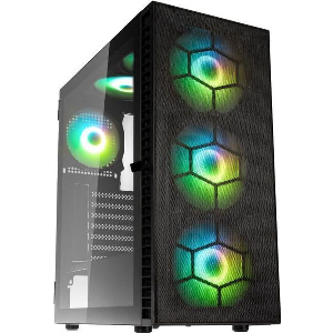 CASE KOLINK OBSERVATORY HF PLUS MESH ARGB MIDI TOWER CASE BLACK W 6 ARGB PWM FANS (5X140MM 1X120)