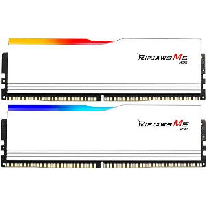 RAM G.SKILL RIPJAWS M5 RGB 32GB (2X16GB) DDR5 6000MT/S CL30 INTEL XMP WHITE F5-6000J3040F16GX2-RM5RW