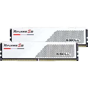 RAM G.SKILL RIPJAWS S5 WHITE 96GB (2X48GB) DDR5 6000MT/S CL30 INTEL XMP F5-6000J3036F48GX2-RS5W