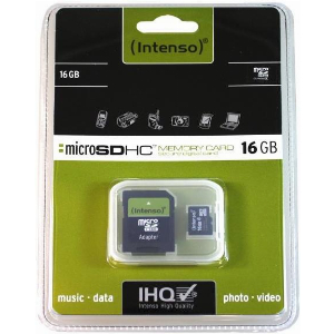 INTENSO MICRO SDHC 16GB + ADAPTER CL4 BLISTER