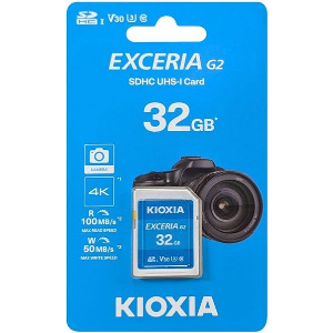 KIOXIA EXCERIA GEN 2 32GB UHSI U3 V30 LNEX2L032GG4