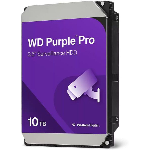 HDD WESTERN DIGITAL WD102PURP PURPLE PRO SMART VIDEO SURVEILLANCE 10TB 3.5'' SATA 3