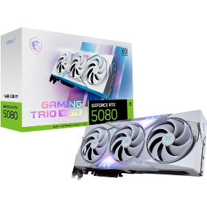 VGA MSI NVIDIA GEFORCE RTX5080 GAMING TRIO OC WHITE 16GB GDDR7 RETAIL