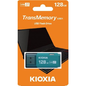KIOXIA USB 3.2 FLASH STICK 128GB HAYABUSA AQUA U301 LU301L128GG4