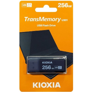 KIOXIA USB 3.2 FLASH STICK 256GB HAYABUSA BLACK U301 LU301K256GG4