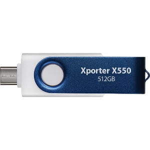 PATRIOT XPORTER X550 512GB USB 3.2 FLASH DRIVE DUAL INTERFACE TYPE-A & TYPE-C PS512GX550AAD