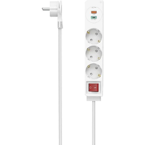 HAMA 223185 POWER STRIP 3-WAY USB-C/A 18 W PD/QC