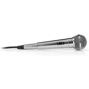 NEDIS MPWD45GY WIRED MICROPHONE -72 DB +/-3DB SENSITIVITY 60 HZ-14 KHZ 5.0M