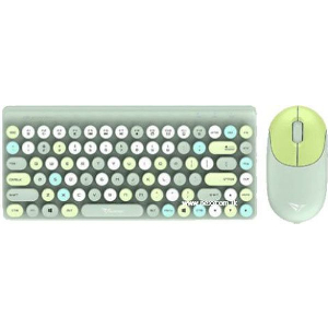 ALCATROZ 2.4G WIRELESS MOUSE & KEYBOARD JELLYBEAN A3000 CRAYON GREEN A3000CG