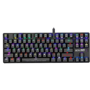 ARMAGGEDDON MECHANICAL LOW PROFILE KEYBOARD RGB FALCONET BLACK SMK9RB