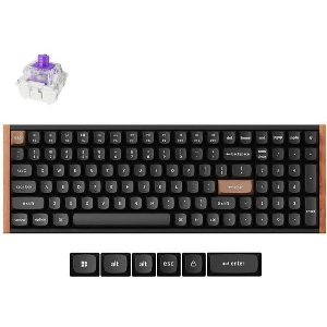 KEYCHRON K4 HE (K4H-F1) SPECIAL WOOD EDITION WIRELESS MAGNETIC HALL EFFECT RGB KEYBOARD 96% US