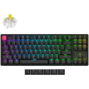 KEYCHRON K8 V2 (K8X-J4) QMK WIRELESS MECHANICAL KEYBOARD BANANA SWITCH HOTSWAP RGB 80% US LAY ALUM