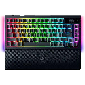 RAZER BLACKWIDOW V4 75% PRO WIRELESS MECHANICAL RGB GAMING KEYBOARD - HOT-SWAPPABLE - ORANGE SWITCH