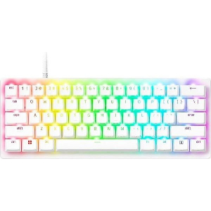 RAZER HUNTSMAN V3 PRO MINI WHITE ANALOG - 60% OPTICAL GAMING KEYBOARD - RAPID TRIGGER - US LAYOUT
