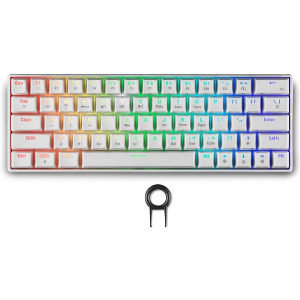SPARTAN GEAR PEGASUS 2 WIRED & WIRELESS 63 KEYS MECHANICAL GAMING KEYBOARD WHITE