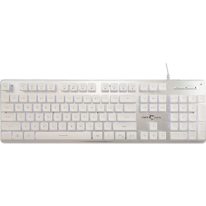 WHITE SHARK LED KEYBOARD GK-003241 TACHI US LAYOUT WHITE TACHI-W-US