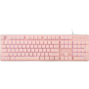 WHITE SHARK LED KEYBOARD GK-003441 TACHI US LAYOUT PINK TACHI-P-US
