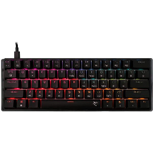 WHITE SHARK MECHANICAL KEYBOARD RED SWITCH GK-004111 BLACK SHINOBI-2-B-US-RED.SW